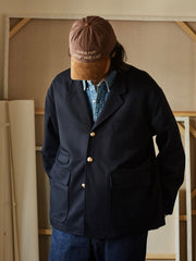 ウール混 ネイビースーツジャケット