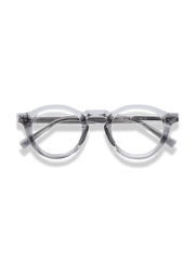 コーヒーカラーフレームブルーライトカットメガネ正面展示