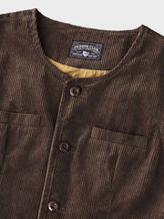 コーデュロイ 多ポケット ベスト