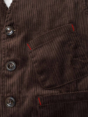 コーデュロイベスト