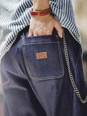 「ソルト＆ペッパー」赤耳 デニム パンツ