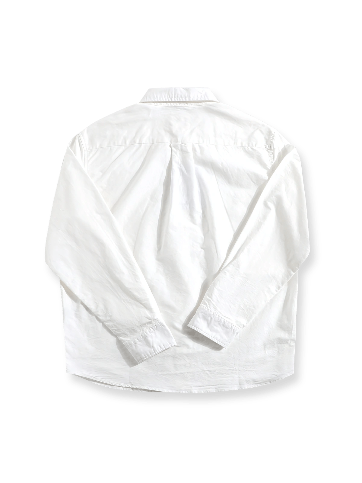 製品画像: クラシックホワイトオックスフォード長袖シャツ全体展示