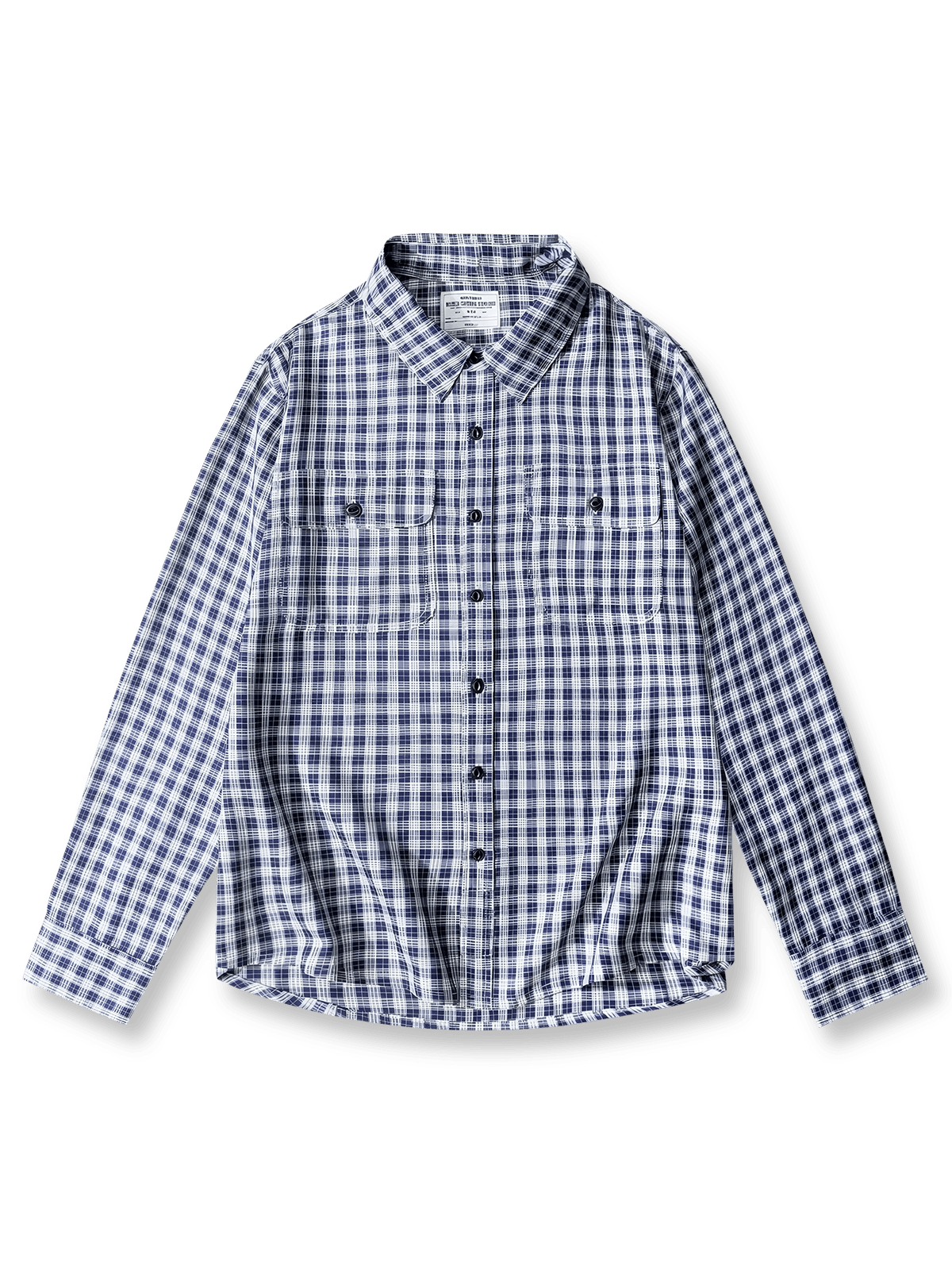 アカデミックスタイルのチェックシャツの全体展示