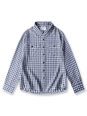 アカデミックスタイルのチェックシャツの全体展示