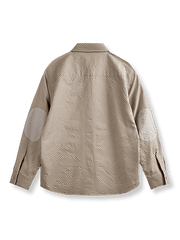 製品画像：クレープ形態安定長袖シャツ反面図