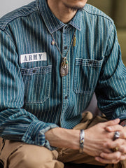 ウォバッシュデニムワークシャツ