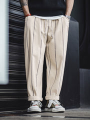 クラシック縦ストライプバルーンパンツ