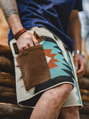 インターシャ編み ショートパンツ