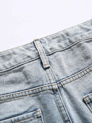 ウォッシュカジュアルデニムショーツ