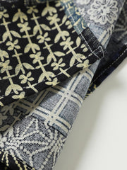 パッチワーク柄とディテールの詳細画像