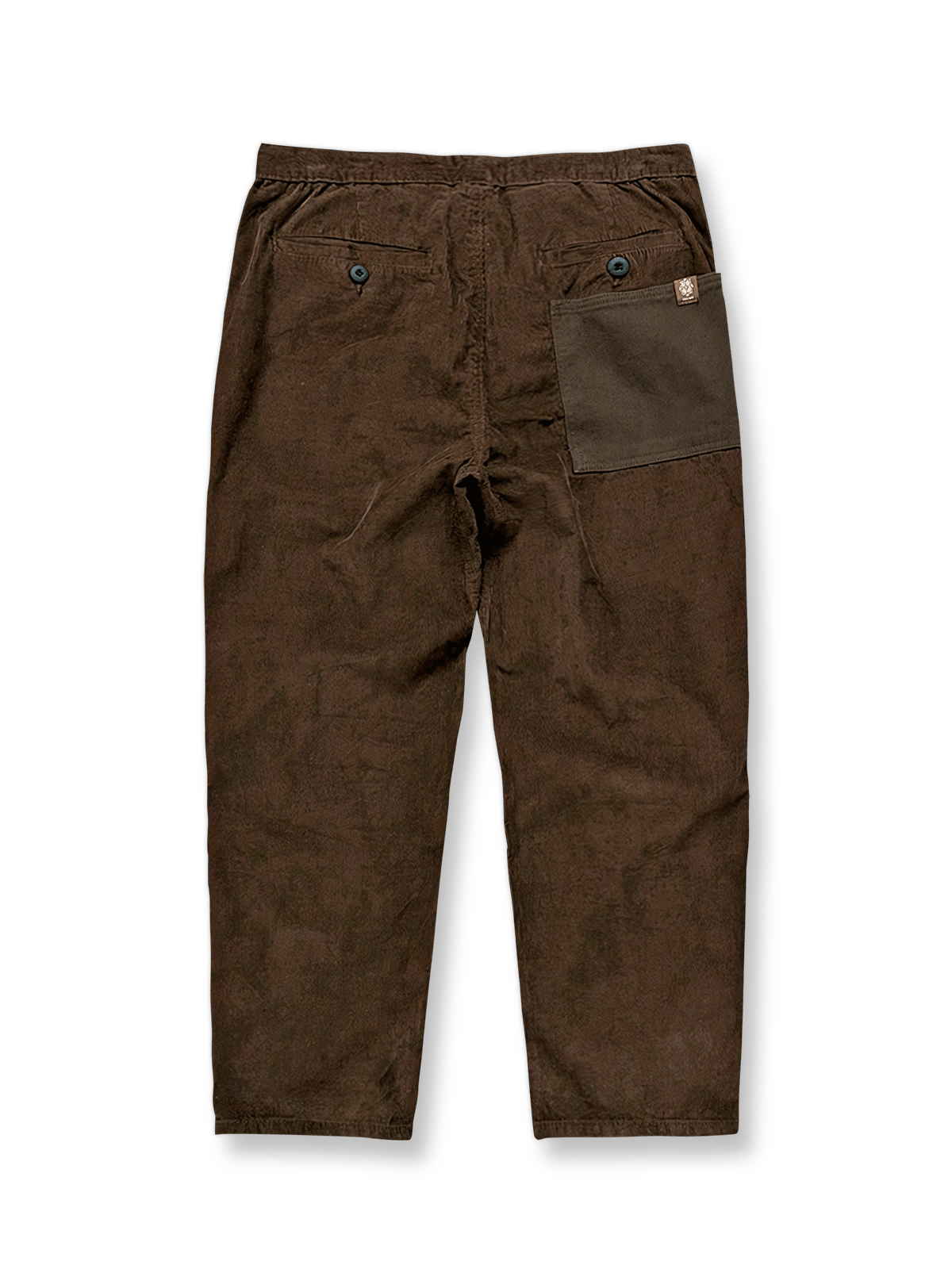 ヴィンテージコーデュロイテーパードカジュアルパンツの平置き画像