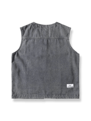 製品画像: ウォッシュド加工デニムベスト