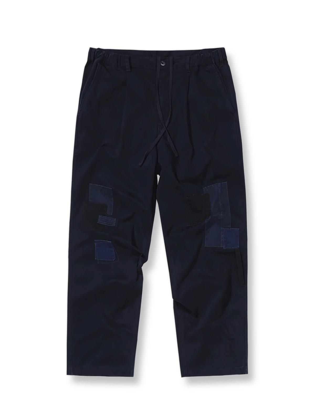 ウォッシュドパッチワークワークパンツの正面画像 