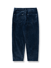 製品画像: コーデュロイテーパードワークパンツの正面展示
詳細画像: ウエストと裾のディテールのクローズアップ