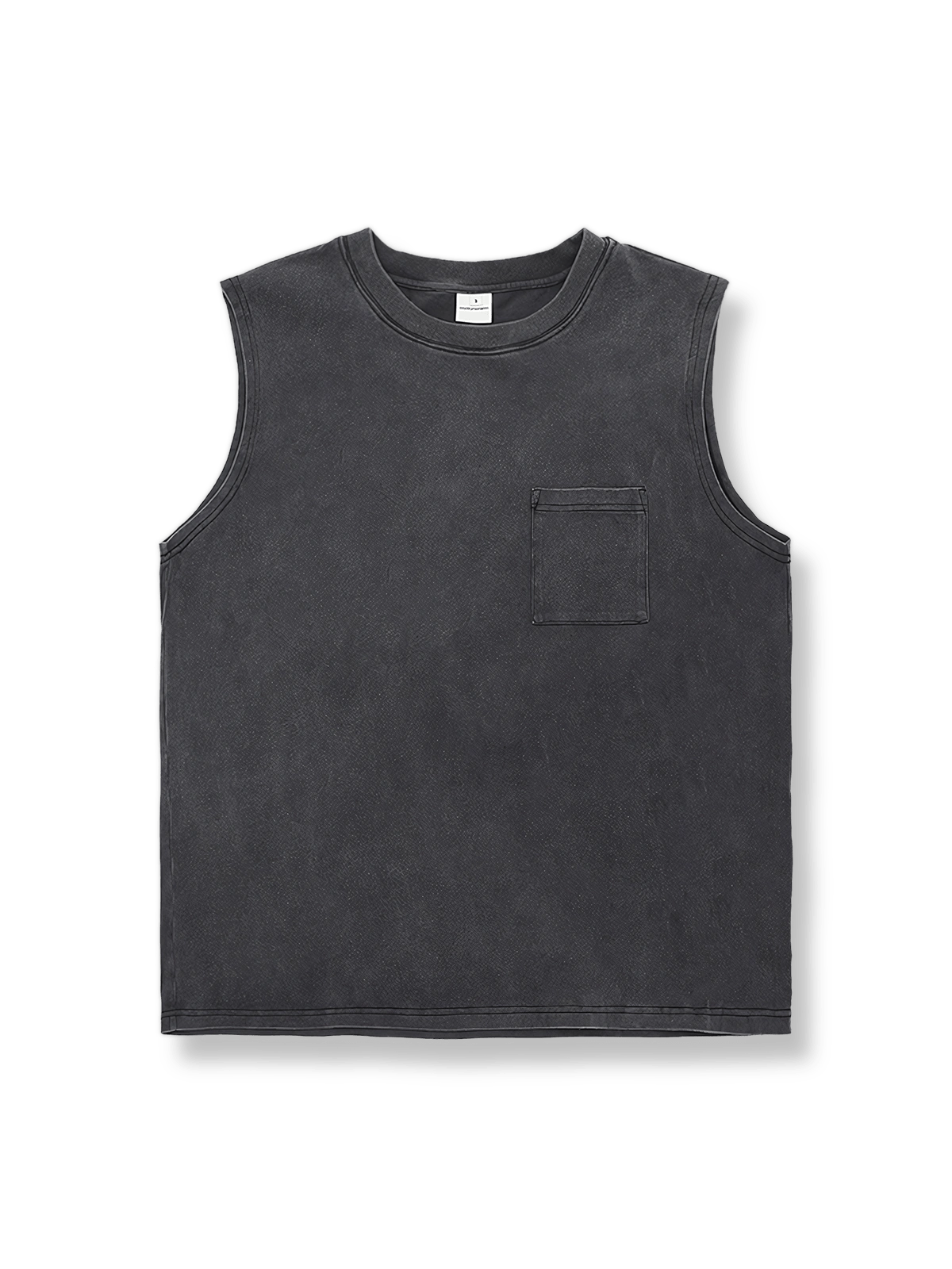 ウォッシュドヴィンテージ290gヘビーウェイトノースリーブタンクトップ全体画像