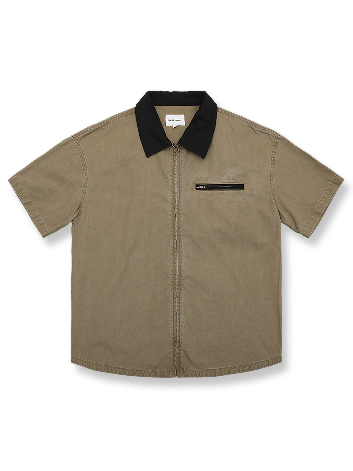 アメリカンヴィンテージ風カラーショートスリーブシャツの全体像