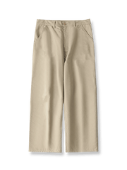  エンザイムウォッシュツイルワイドストレートワークパンツ正面展示