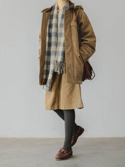 スエード フード付き ジャケット