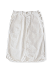 PESSOA CLUB フレンチレトロアイスクリームホワイトコットンスカート正面ビュー