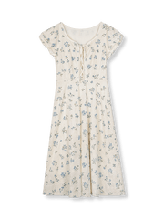 【予約】刺繍ウエスト シンチングドレス