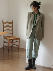 オーバーサイズウールブレザー