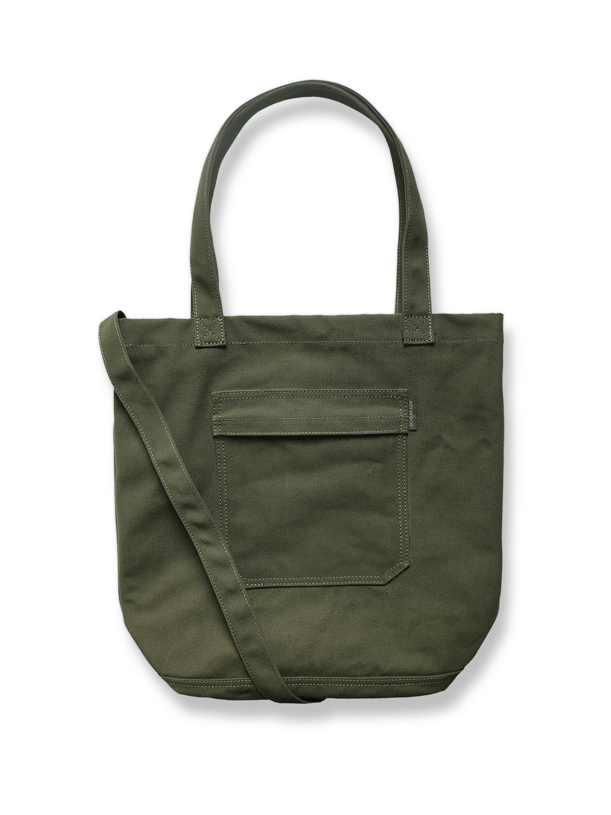 製品画像: ウォッシュ加工キャンバス通勤バッグの正面画像。PCスリーブ付きで、通勤やライディングに適したデザイン。
詳細画像: 外側のジッパーポケットとスマートフォン用ポケットのディテール画像。小物収納に便利な実用的デザイン。