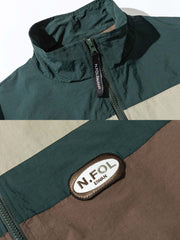 クラシックアメリカンカラーブロックジャケット