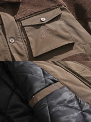 スエード生地 中綿ジャケット