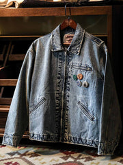 デトロイトスタイル ヘビーウォッシュ デニム ワークジャケット J97 ヴィンテージモデル