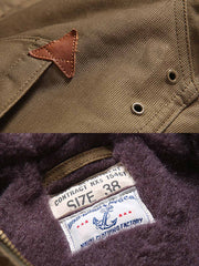 裏ウール混 フード付き N-1ジャケット