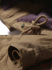 裏ウール混 フード付き N-1ジャケット