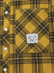 起毛加工　チェック柄ワークシャツ