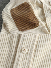 エルボーパッチ付き コーデュロイ シャツジャケット