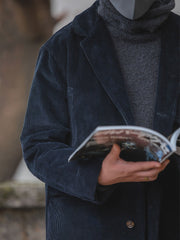 コーデュロイ ロングコート