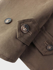 バルマーケン コーデュロイ シングル トレンチコート