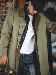 アーミーグリーン バルマカーン コート