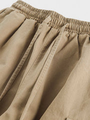 マルチポケット 膝タックカーゴパンツ