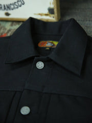 ストライプ柄コンビ  ショートジャケット