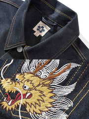 「辰年限定」ドラゴン刺繍 デニムジャケット