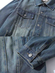 ウォッシュ加工 デニムジャケット