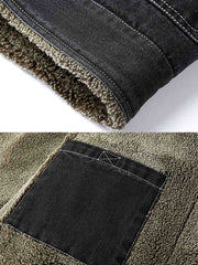 裏起毛 デニムコットンジャケット