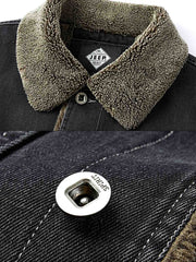 裏起毛 デニムコットンジャケット