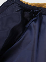 襟コーデュロイ キルティング 中綿ジャケット