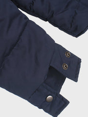 襟コーデュロイ キルティング 中綿ジャケット