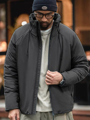 スタンドカラー 中綿ジャケット