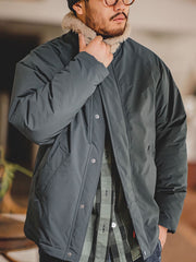 襟ボア コットン ジャケット