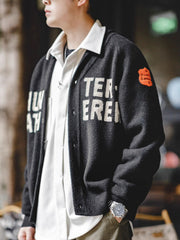 ショールカラー ニットセーター