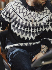 アイスランド クルーネック ニットセーター