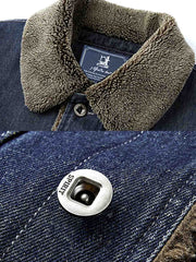 裏ボア コットン デニムジャケット