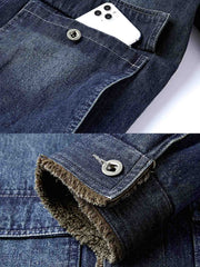 裏ボア コットン デニムジャケット